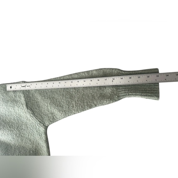 Zara seafoam green poly/wool/alpaca blend turtleneck sweater size Small - Picture 7 of 11